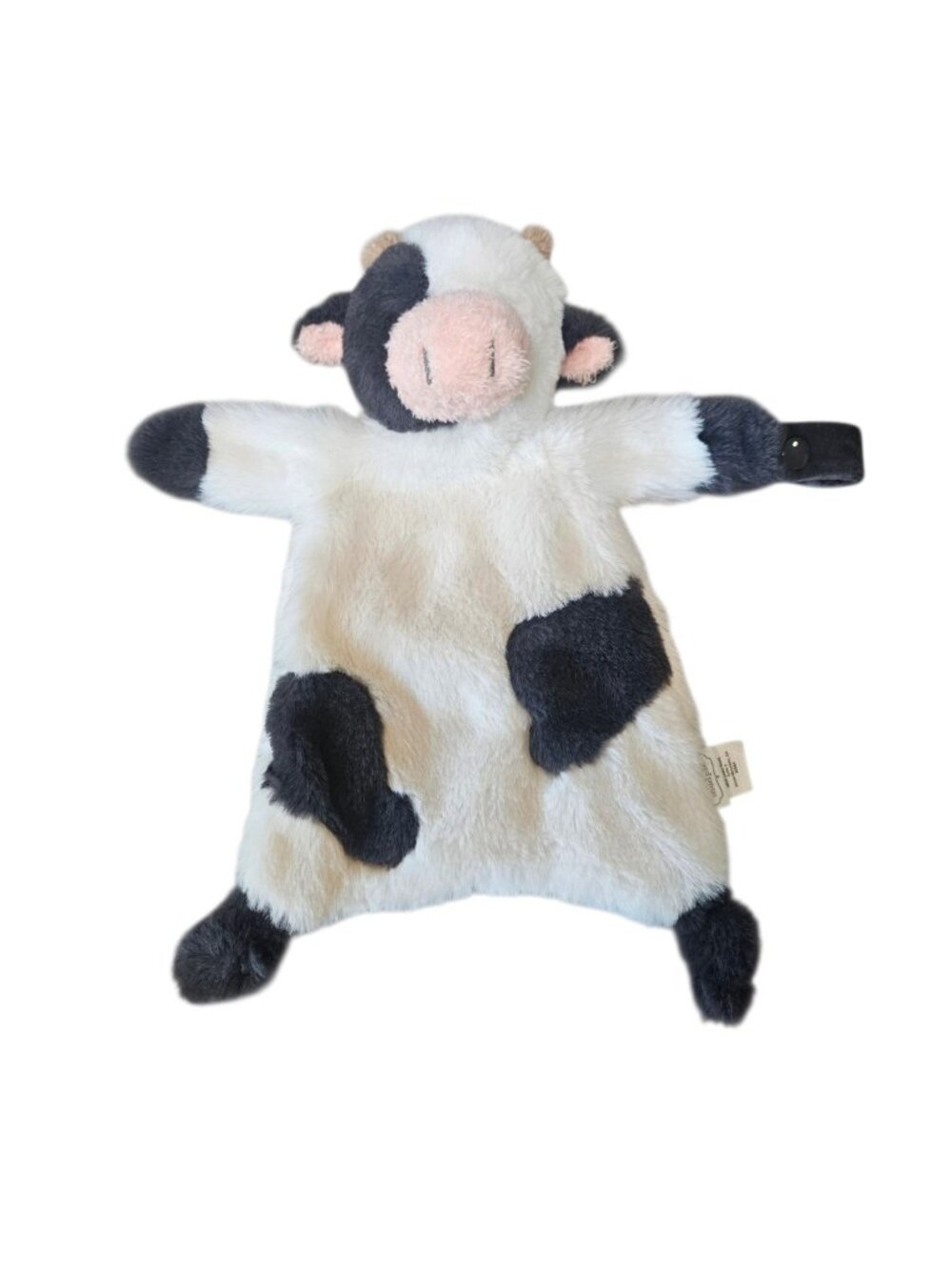 Mud Pie Baby Pacifier Holder Cow Plush Lovey